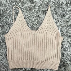 Knit Cropped Tank Top